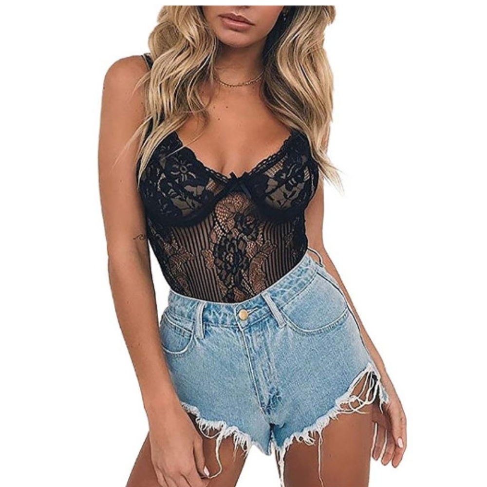 Sexy Lace Bodysuit One Piece Teddy Lingerie